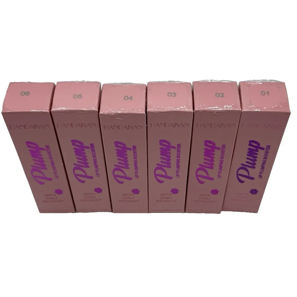 Handaiyan Plump & Pout Lip Plumping Booster Full Set # 1- 6 New/Sealed 6 Pack